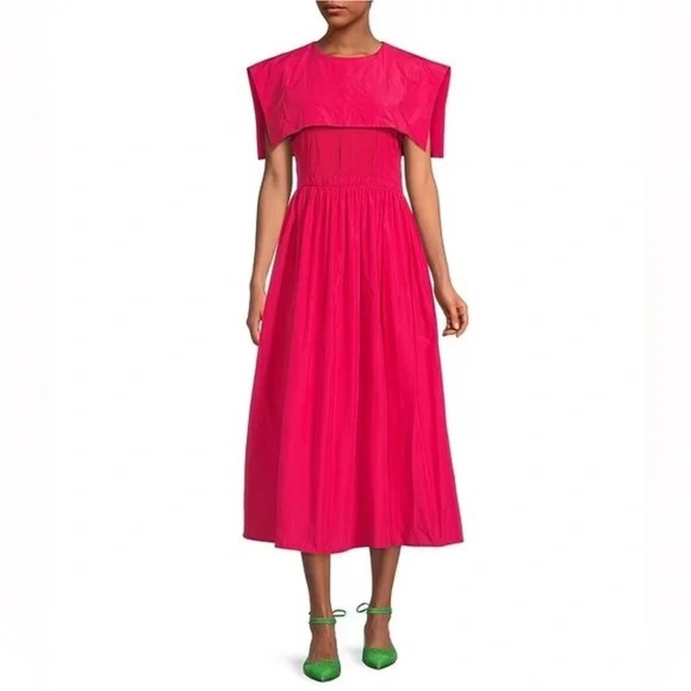 ANTONIO MELANI Vibrant Pink Midi Dress
